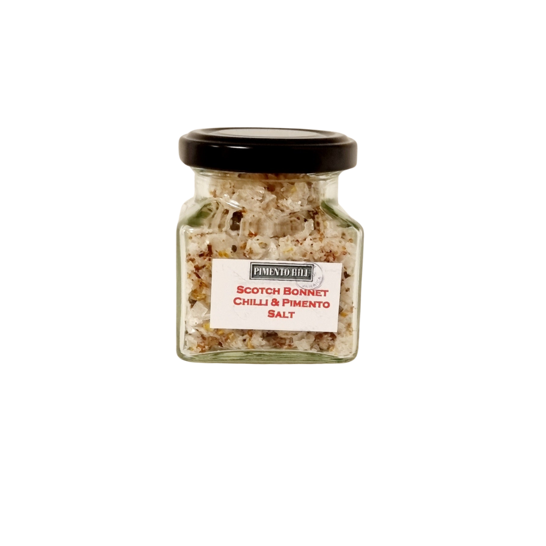 Scotch Bonnet Chilli Salt large square jar