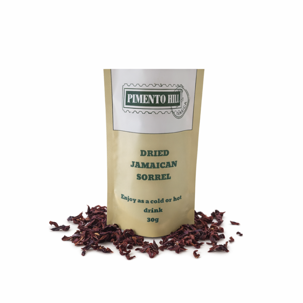 Pimento Hill dried Jamaican sorrel tea with  dried sorrel petals 