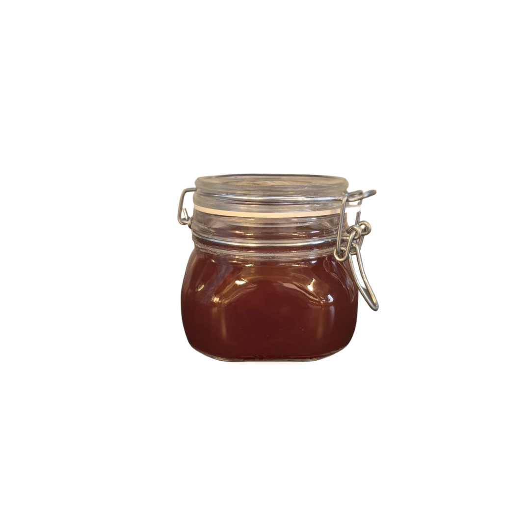 Pimento Hill orange marmalade with whisky in a glass jar, handmade in small batches.